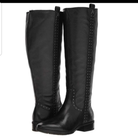 NEW SAM EDELMAN Prina Leather Riding Boot STUDDED - Picture 5 of 7